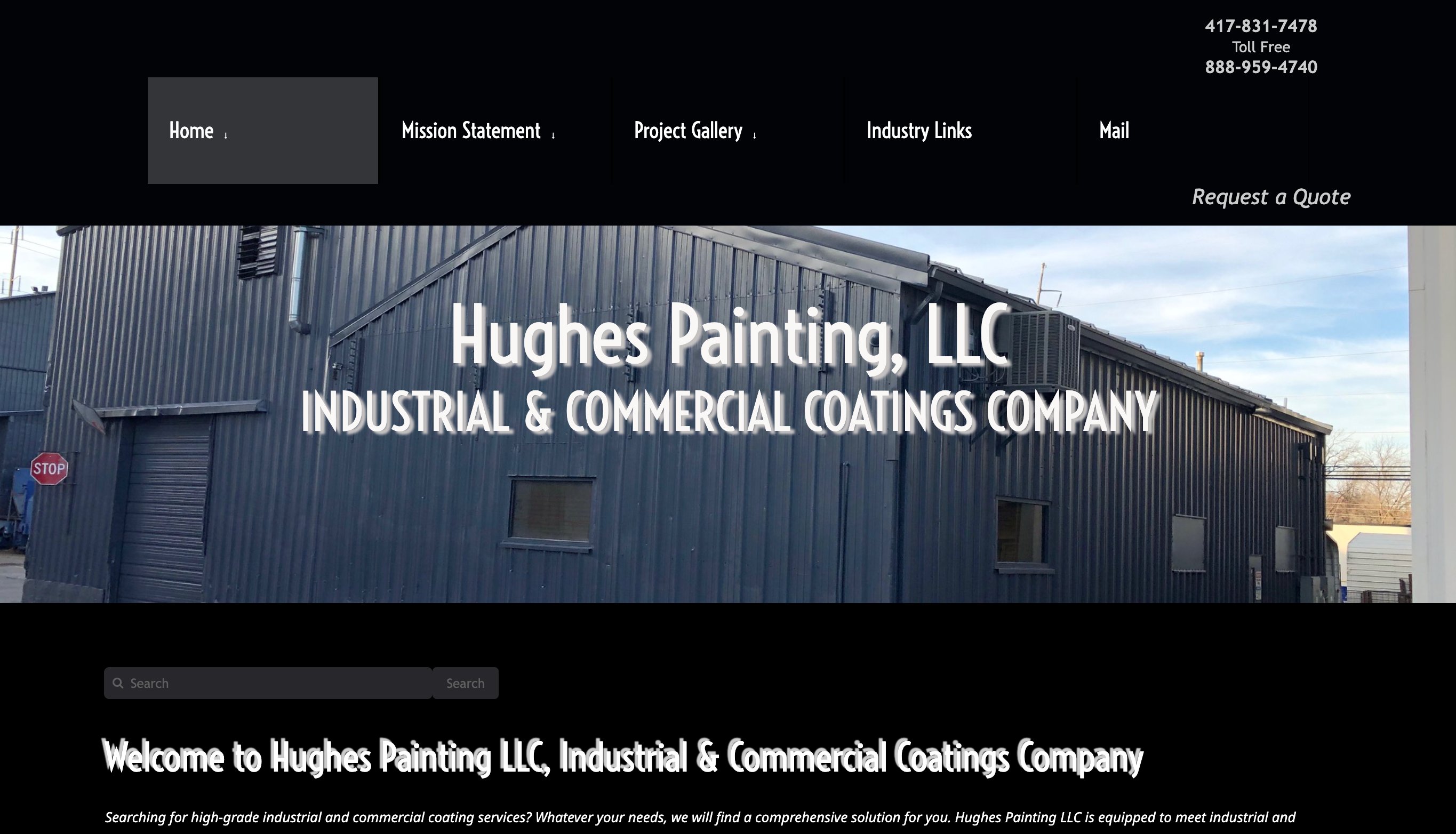 Hughes Painting before